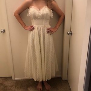 Vintage Swiss dot dress